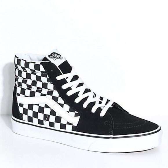 vans old skool sk8 hi checkerboard